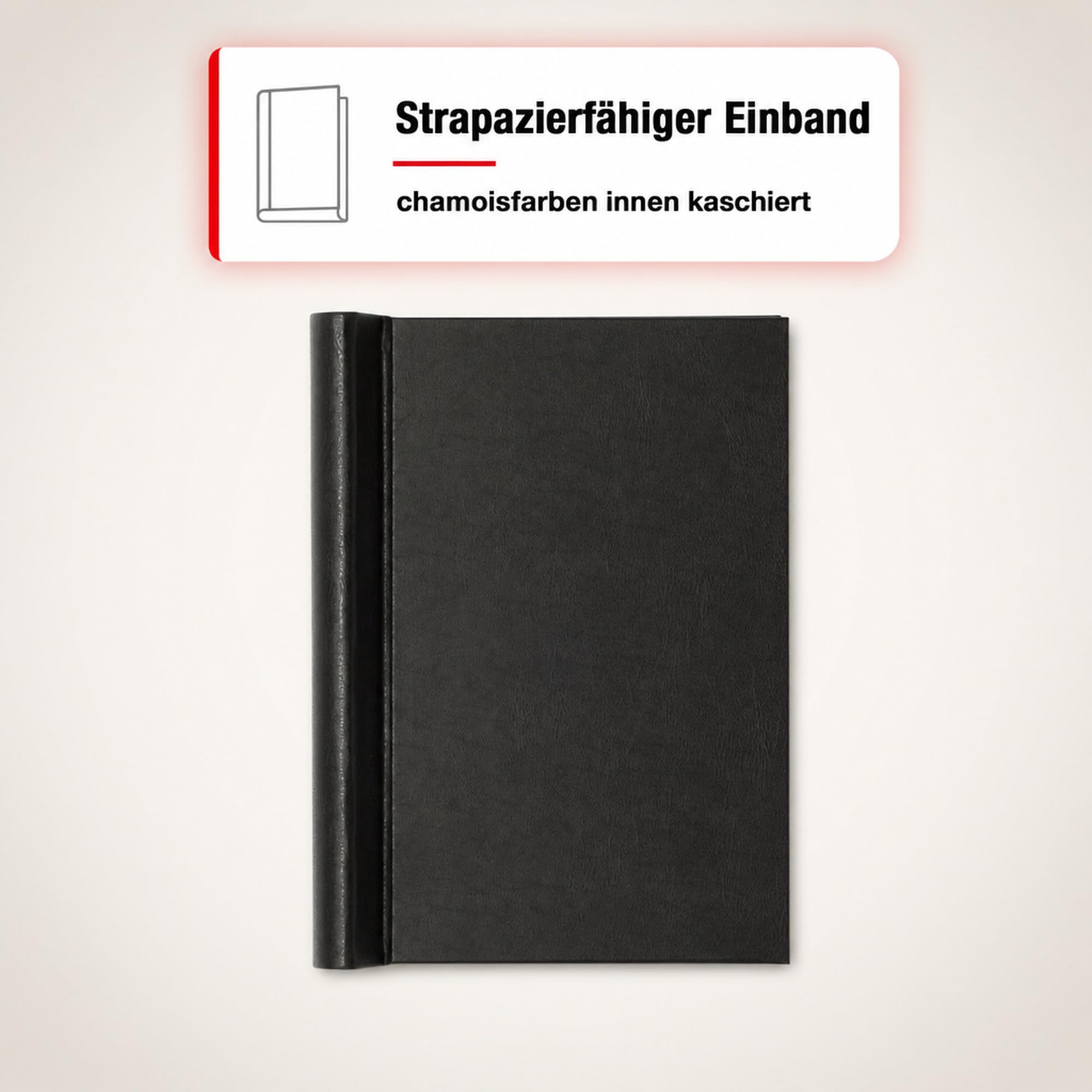 leuchtturm1917-peka-klemmbinder-a4-schwarz-klemmmappe-ohne-lochen-bis-500-blatt image 4