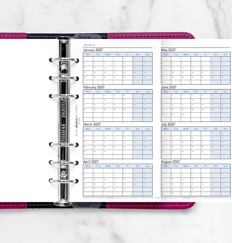 filofax-4-jahresplaner-englisch-personal-2027-2029-leporello-einlage image 2