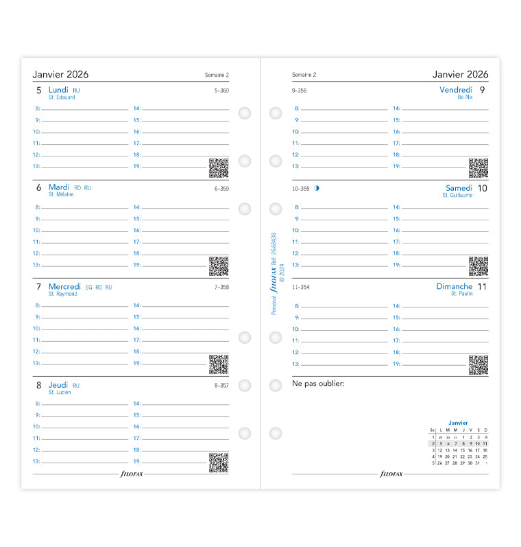 filofax-the-original-kalendereinlage-personal-2026-1-woche-2-seiten-franz-sisch image 4