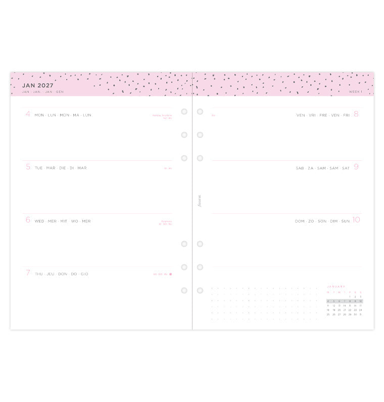 filofax-confetti-kalendereinlage-2027-a5-1-woche-auf-2-seiten-horizontal image 4