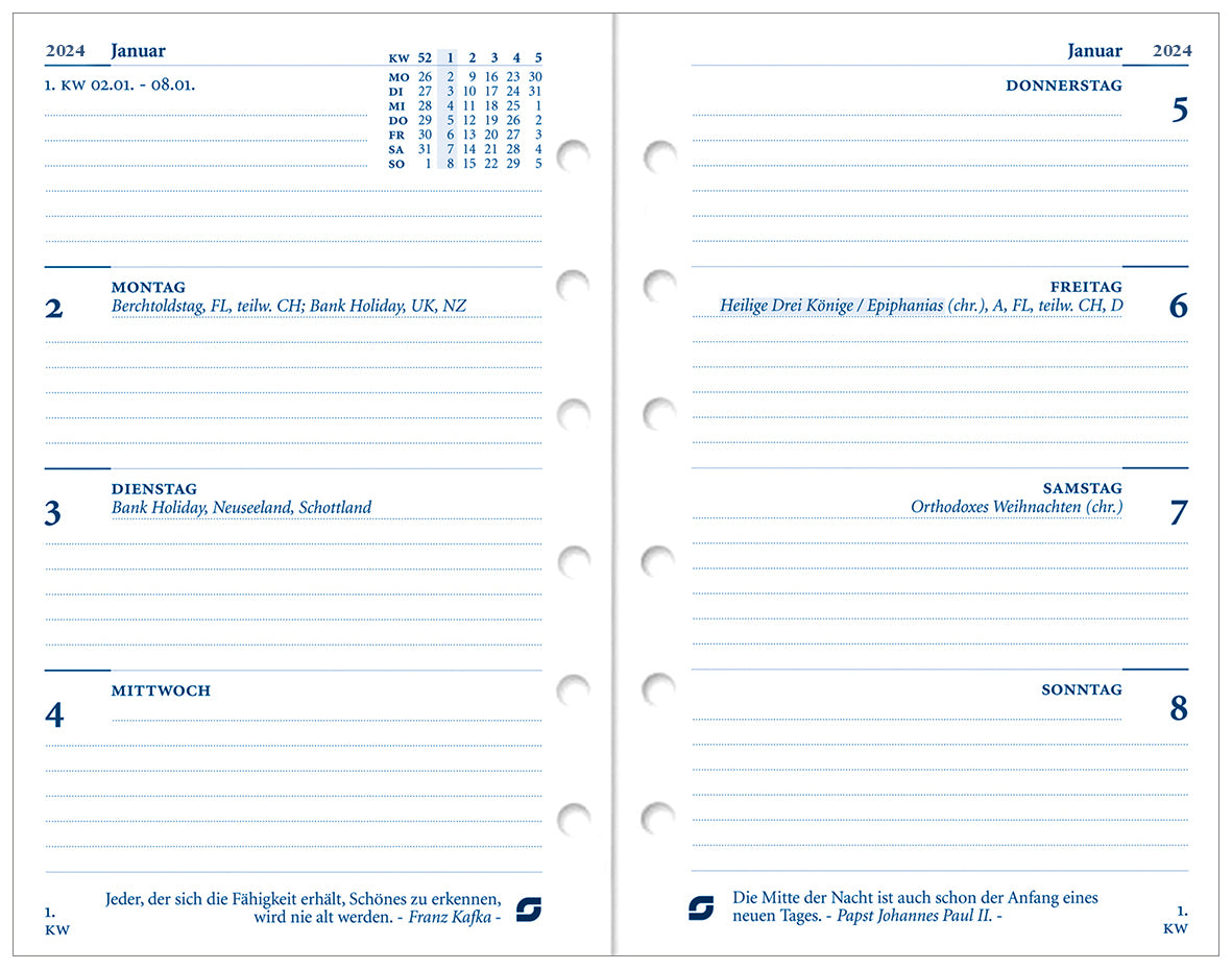 time-system-succes-kalender-junior-a5-7-tage-2-seiten-deutsch-2026 image 2