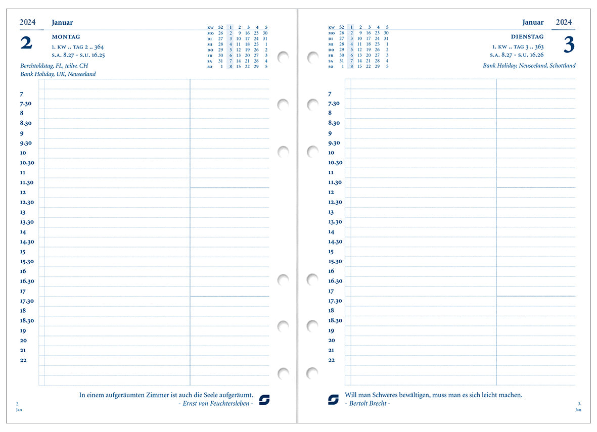 time-system-succes-kalender-senior-1-tag-pro-seite-deutsch-wei-2026 image 2