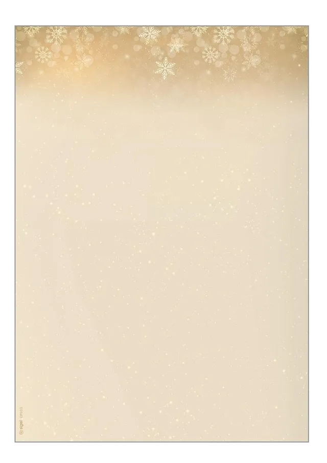 sigel-weihnachtsbriefpapier-golden-christmas-night-a4-25-blatt image 1