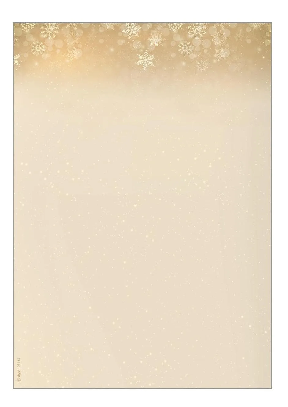 sigel-weihnachtsbriefpapier-golden-christmas-night-a4-25-blatt image 1