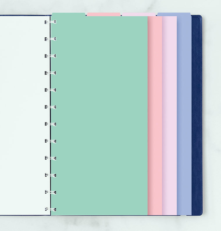 filofax-4er-blanko-notebook-trennbl-tter-pastel-a4-mit-tabs image 1