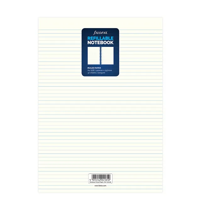 filofax-notebook-nachf-llung-a4-liniert-einlage-f-r-nachf-llbare-notizb-cher image 1