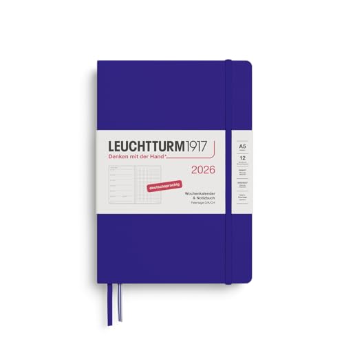 leuchtturm1917-wochenkalender-notizbuch-a5-2026-ink-dotted-deutsch image 4