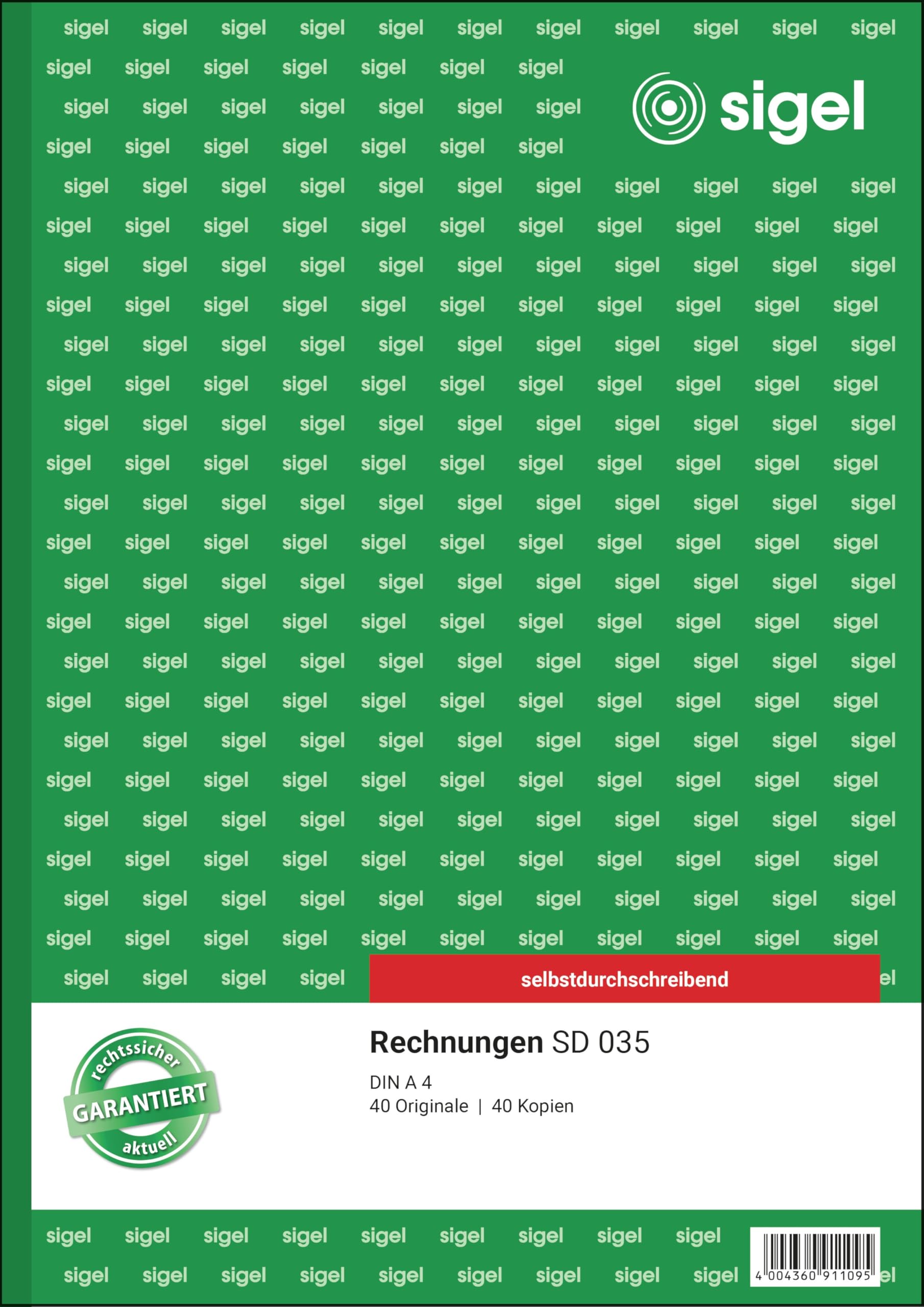 sigel-rechnungsblock-a4-selbstdurchschreibend-2x40-blatt image 1
