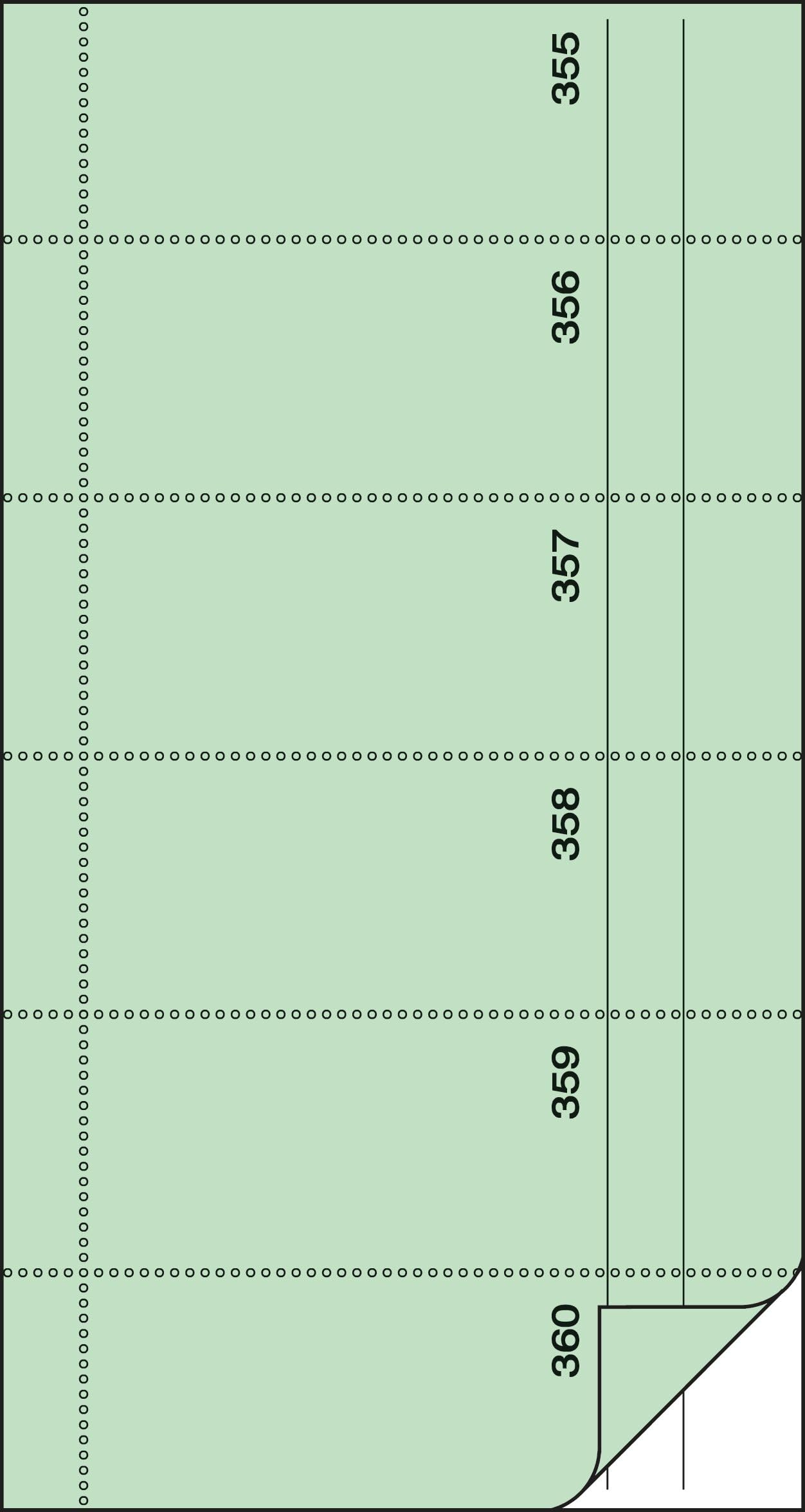sigel-bo071-bonbuch-bonblock-gr-n-360-abrisse-10-5-x-20-cm-2x60-blatt image 3
