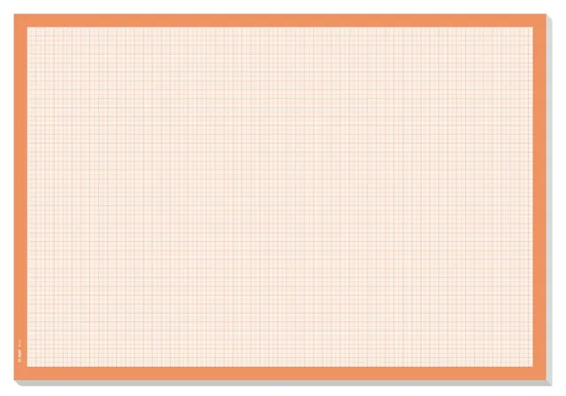 sigel-ho270-schreibtischunterlage-millimeterpapier-a2-orange-30-blatt image 1