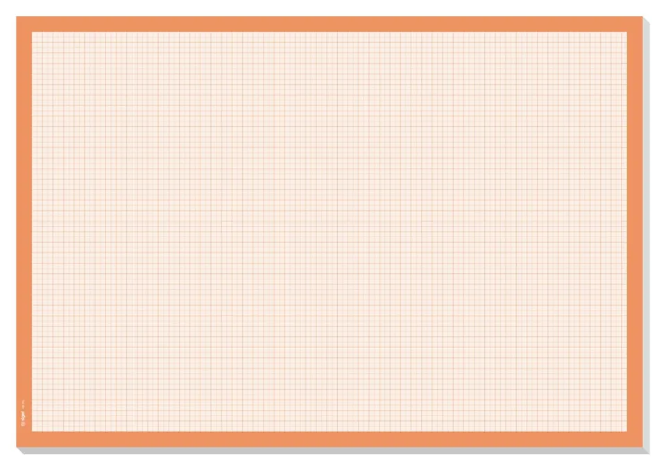 sigel-ho270-schreibtischunterlage-millimeterpapier-a2-orange-30-blatt image 1