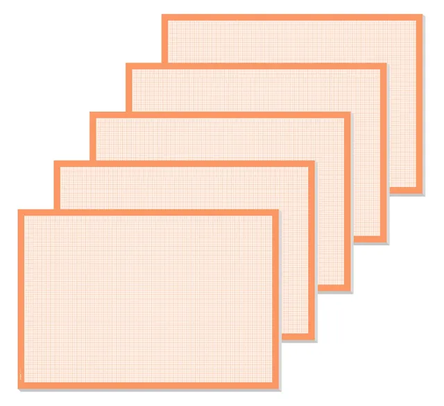 sigel-millimeterpapier-block-din-a2-5er-set-30-blatt-orange image 1