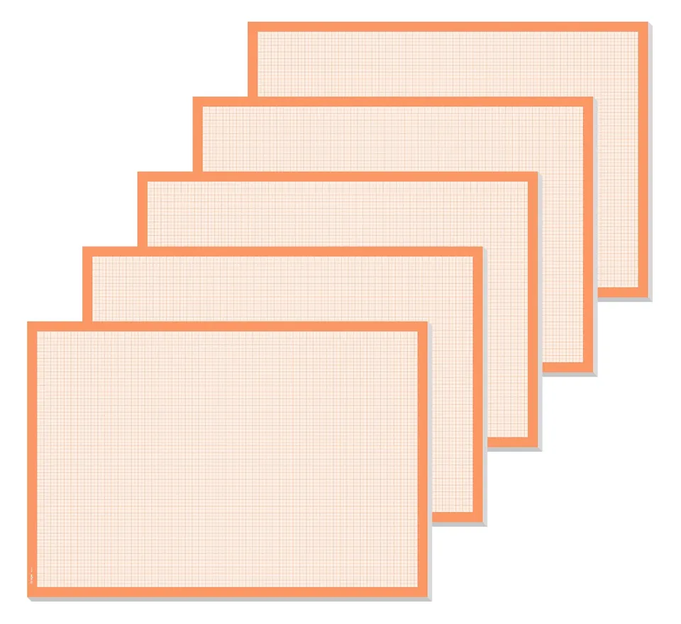 sigel-millimeterpapier-block-din-a2-5er-set-30-blatt-orange image 1