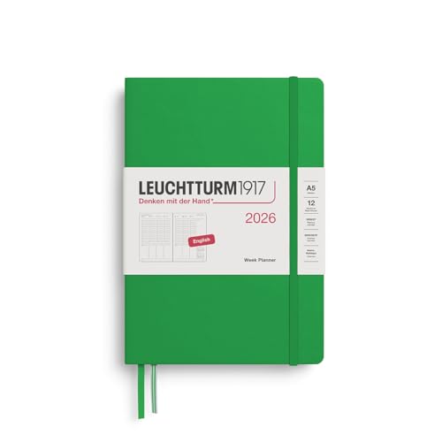 leuchtturm1917-wochenplaner-medium-a5-2026-spring-leaf-englisch image 3