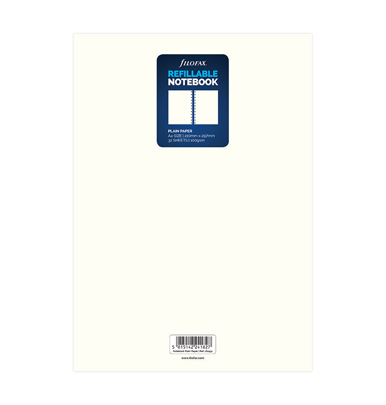 filofax-notebook-nachf-llung-a4-blanko-notizbuch-einlagen image 1