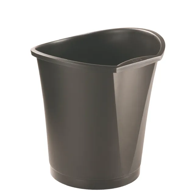 esselte-papierkorb-intego-18-liter-schwarz-mit-griffrand image 1