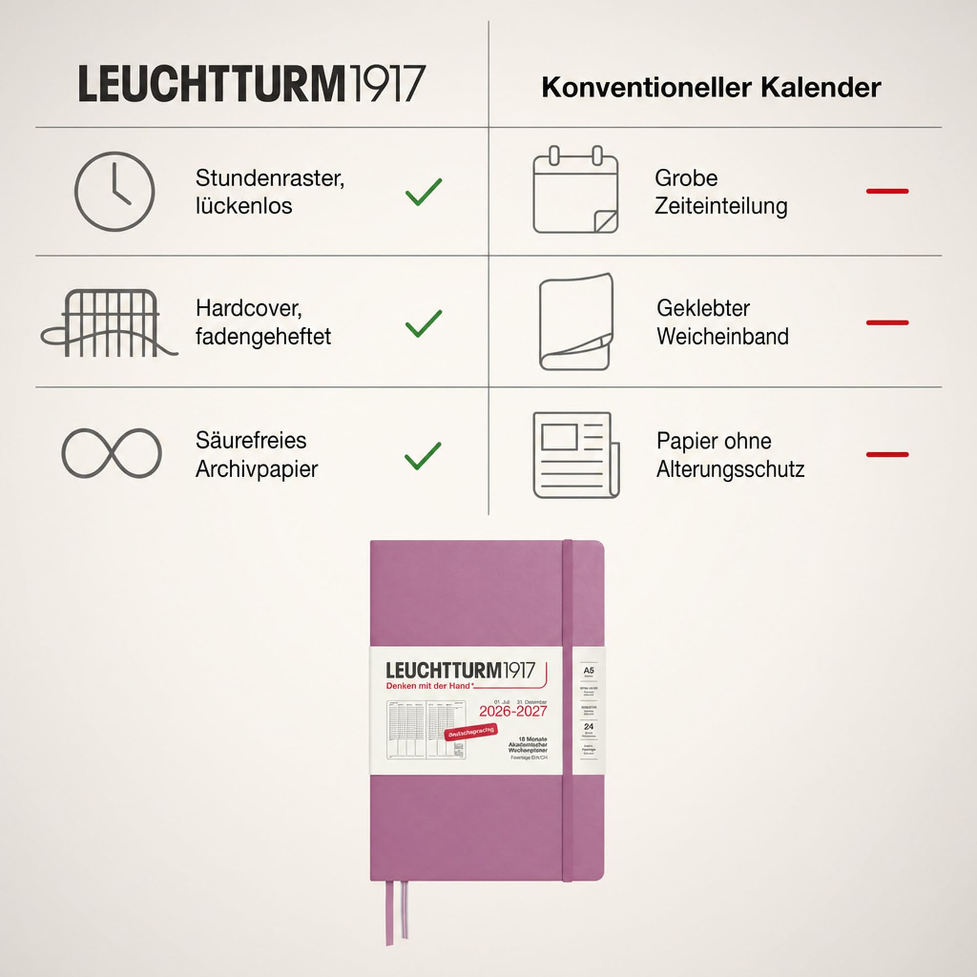 leuchtturm1917-wochenplaner-medium-a5-18-monate-2026-2027-dusty-rose-deutsch image 5
