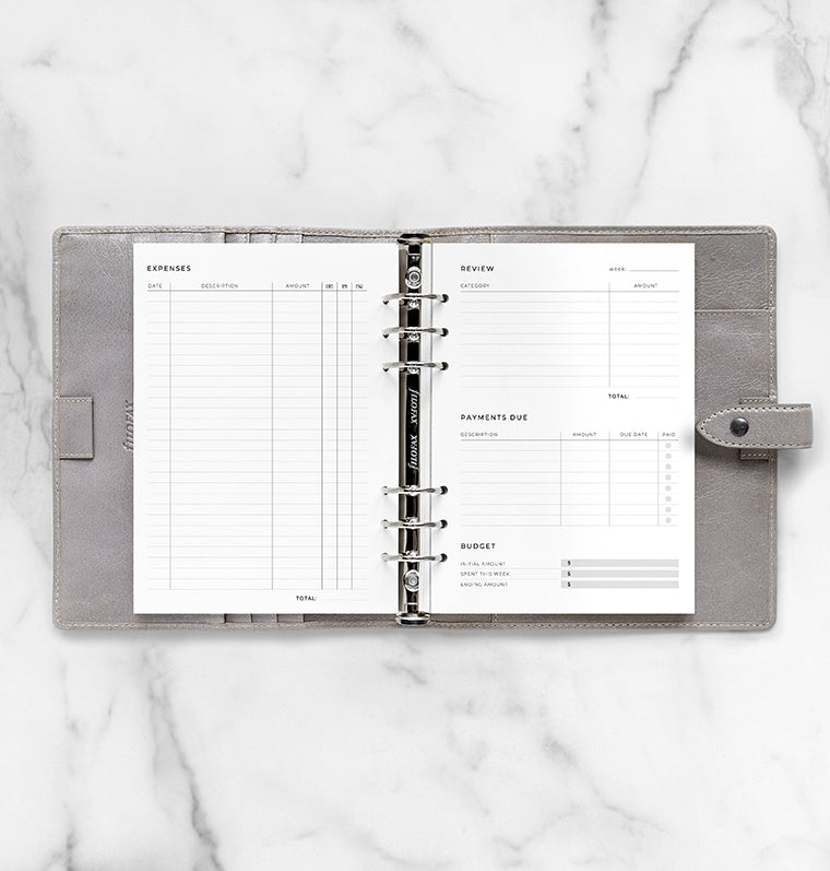 filofax-expense-tracker-a5-ausgabenplaner-einlage image 3