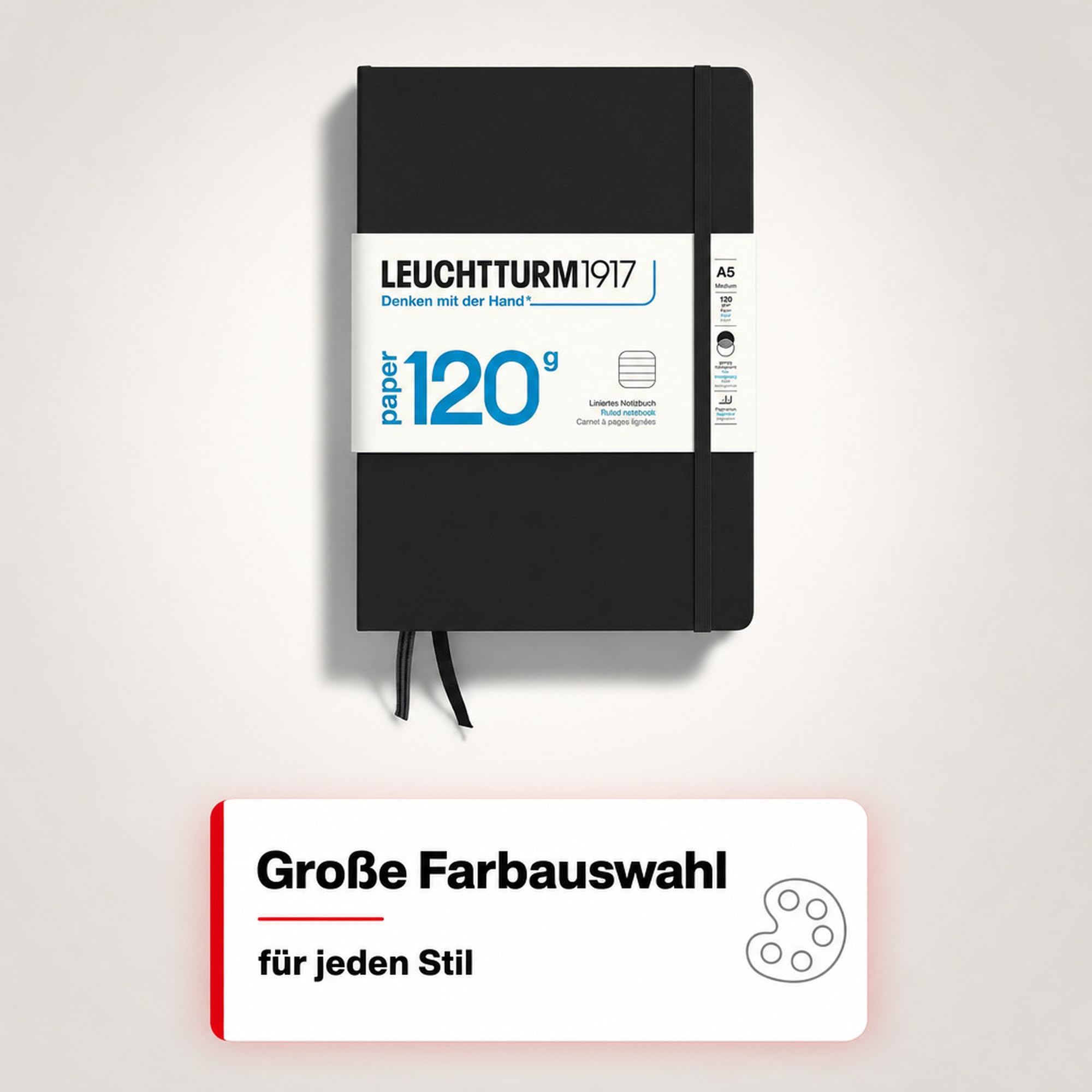 leuchtturm1917-notizbuch-medium-a5-schwarz-liniert-paper-edition-120-g-m image 6