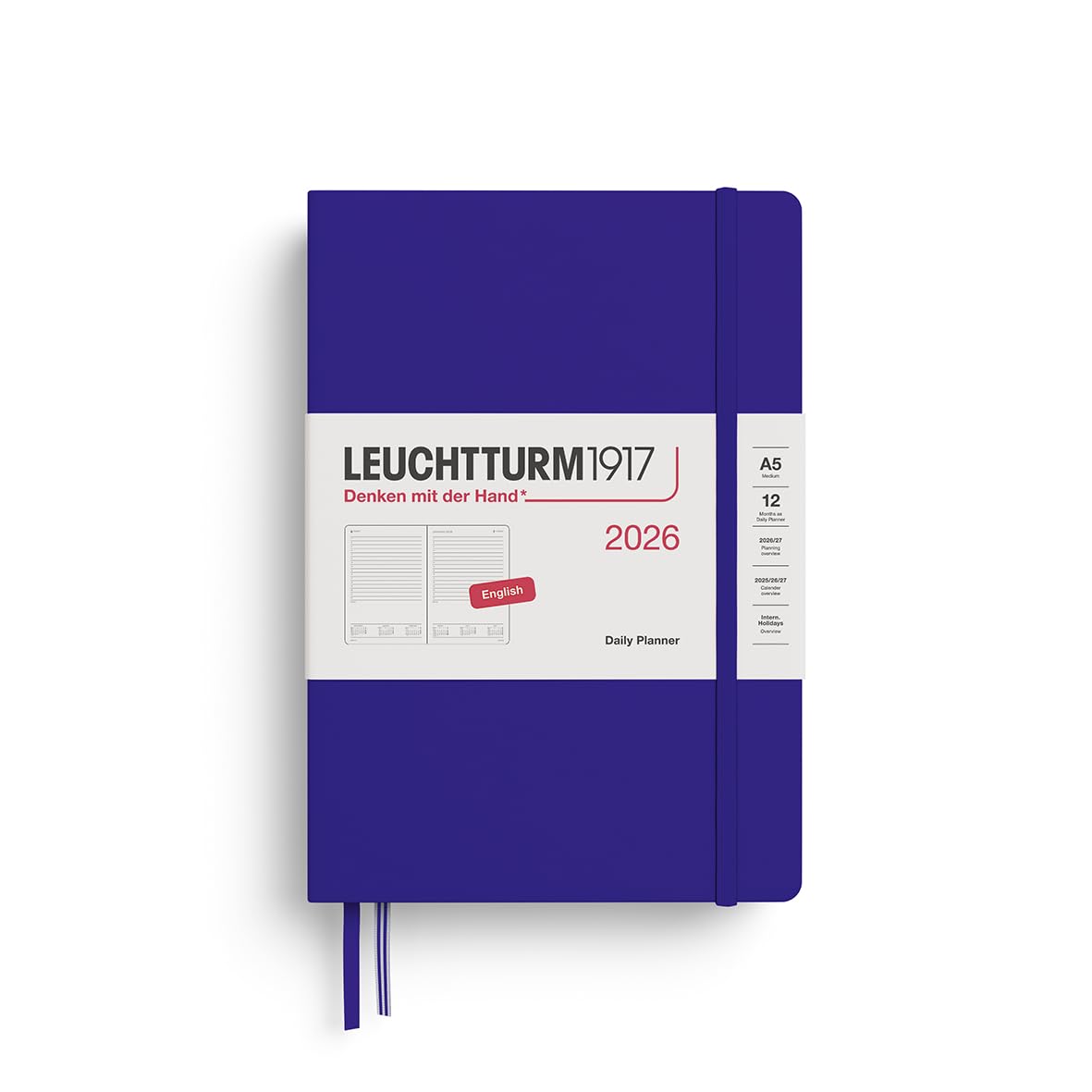 leuchtturm1917-tageskalender-medium-a5-2026-ink-englisch image 1