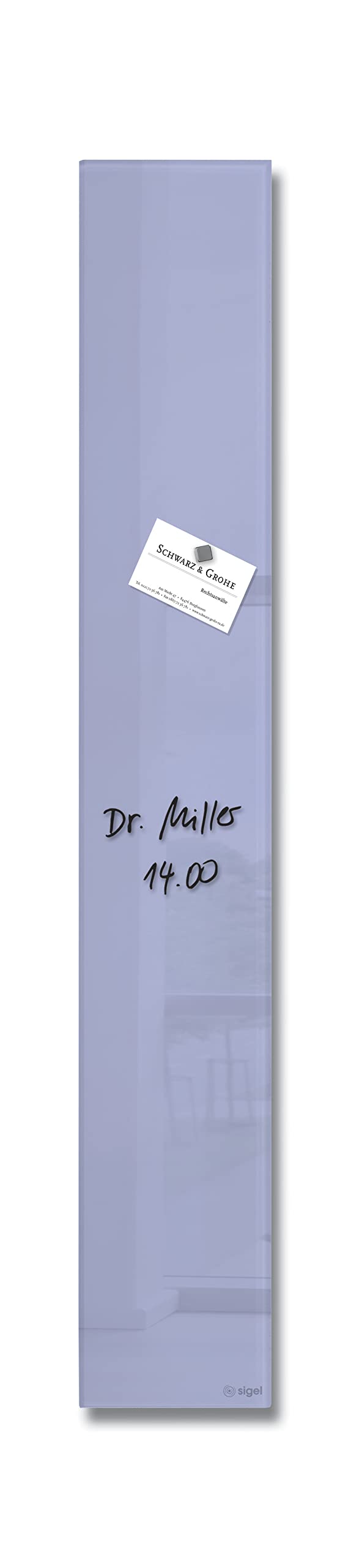 sigel-artverum-glas-magnettafel-12-x-78-cm-lavendel image 1
