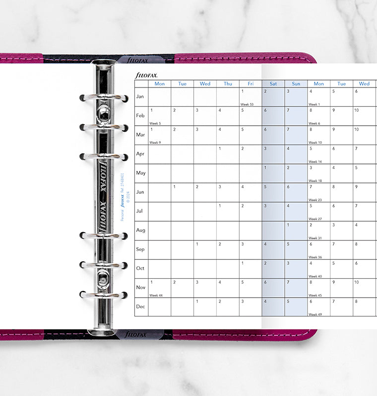 filofax-jahresplaner-englisch-personal-2027-leporello-2 image 2