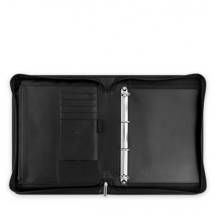 filofax-metropol-zipped-folio-mit-ringmechanik-black image 2