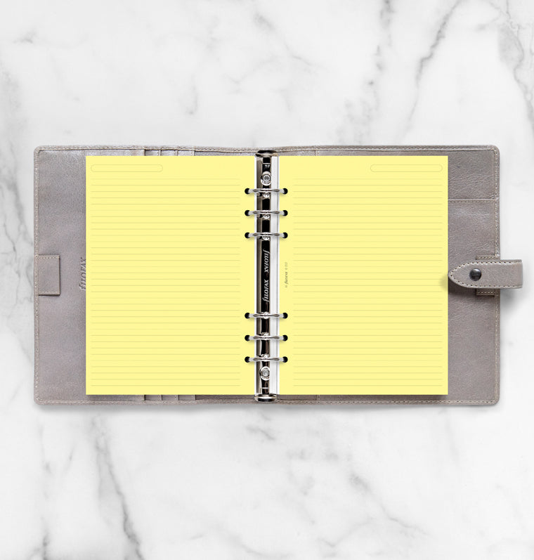 filofax-notizpapier-a5-gelb-liniert-20-blatt image 3