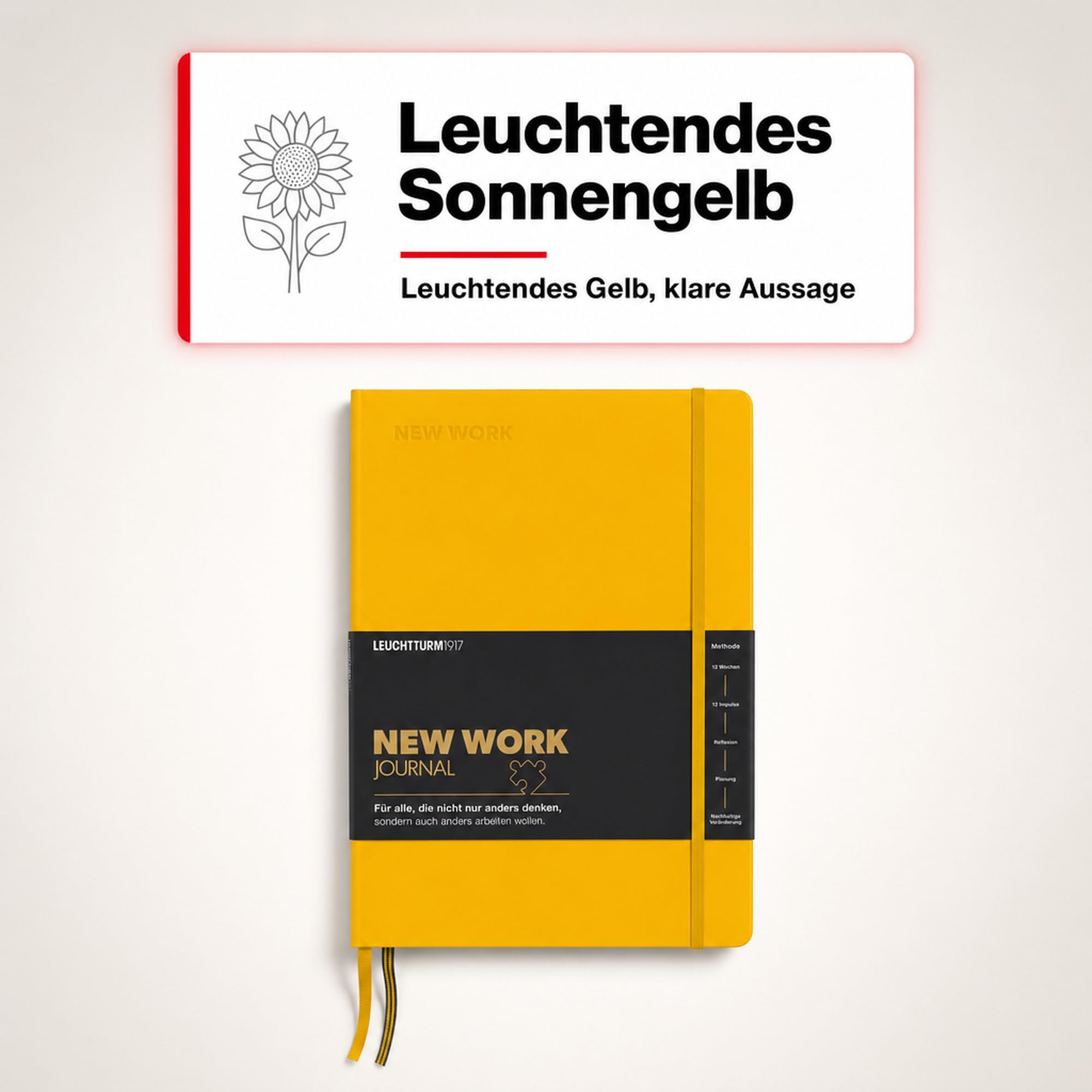 leuchtturm1917-new-work-journal-b5-12-wochen-programm-sunflower image 8