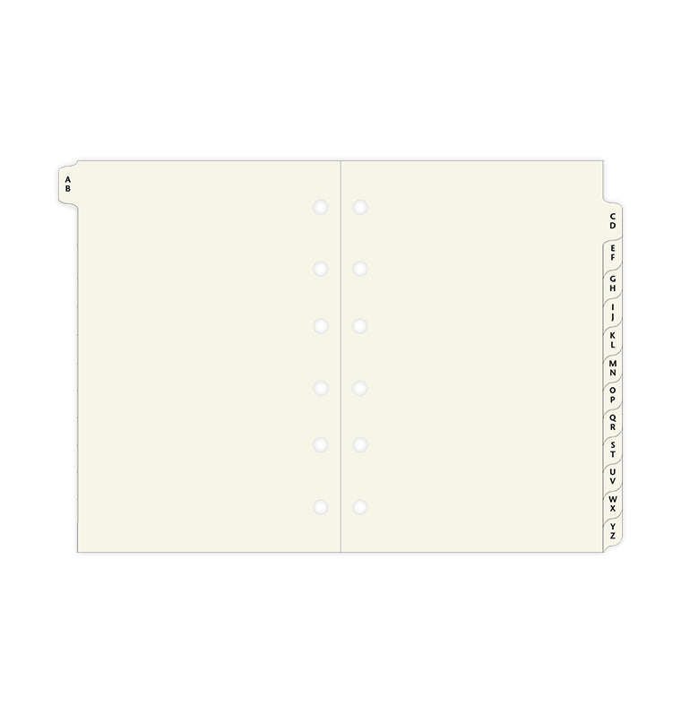 filofax-a-z-register-cream-pocket-organiser-register image 2