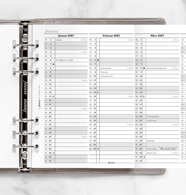 filofax-jahresplaner-deutsch-a5-2027-leporello-einlage-multifit image 2