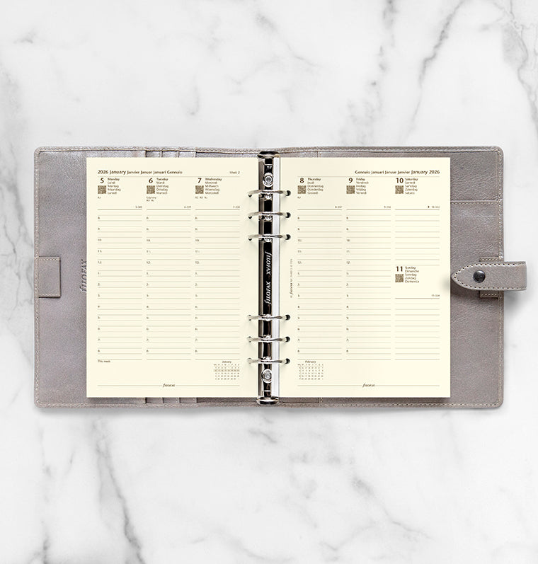 filofax-kalendereinlage-2026-a5-1-woche-2-seiten-multilingual-cotton-cream image 3