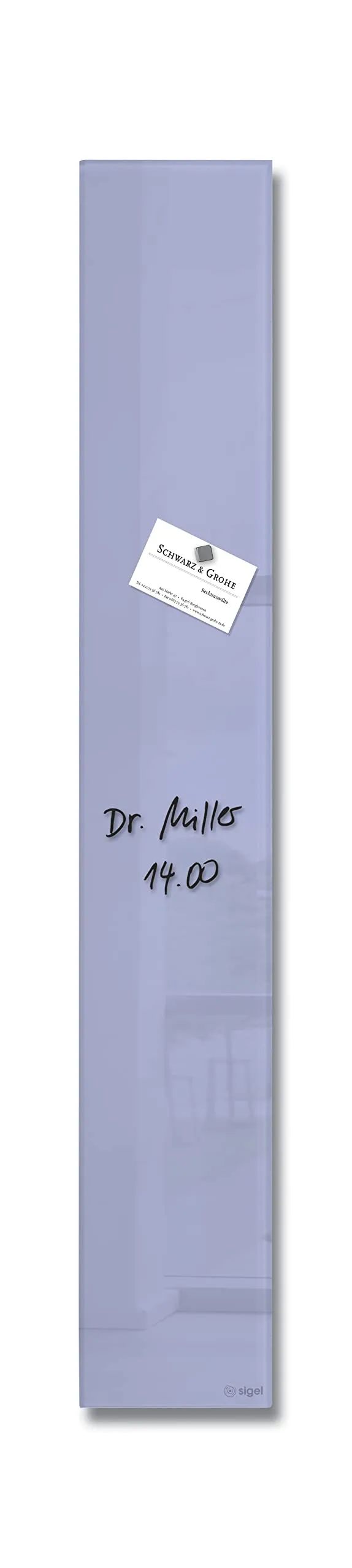 sigel-artverum-glas-magnettafel-12-x-78-cm-lavendel image 1