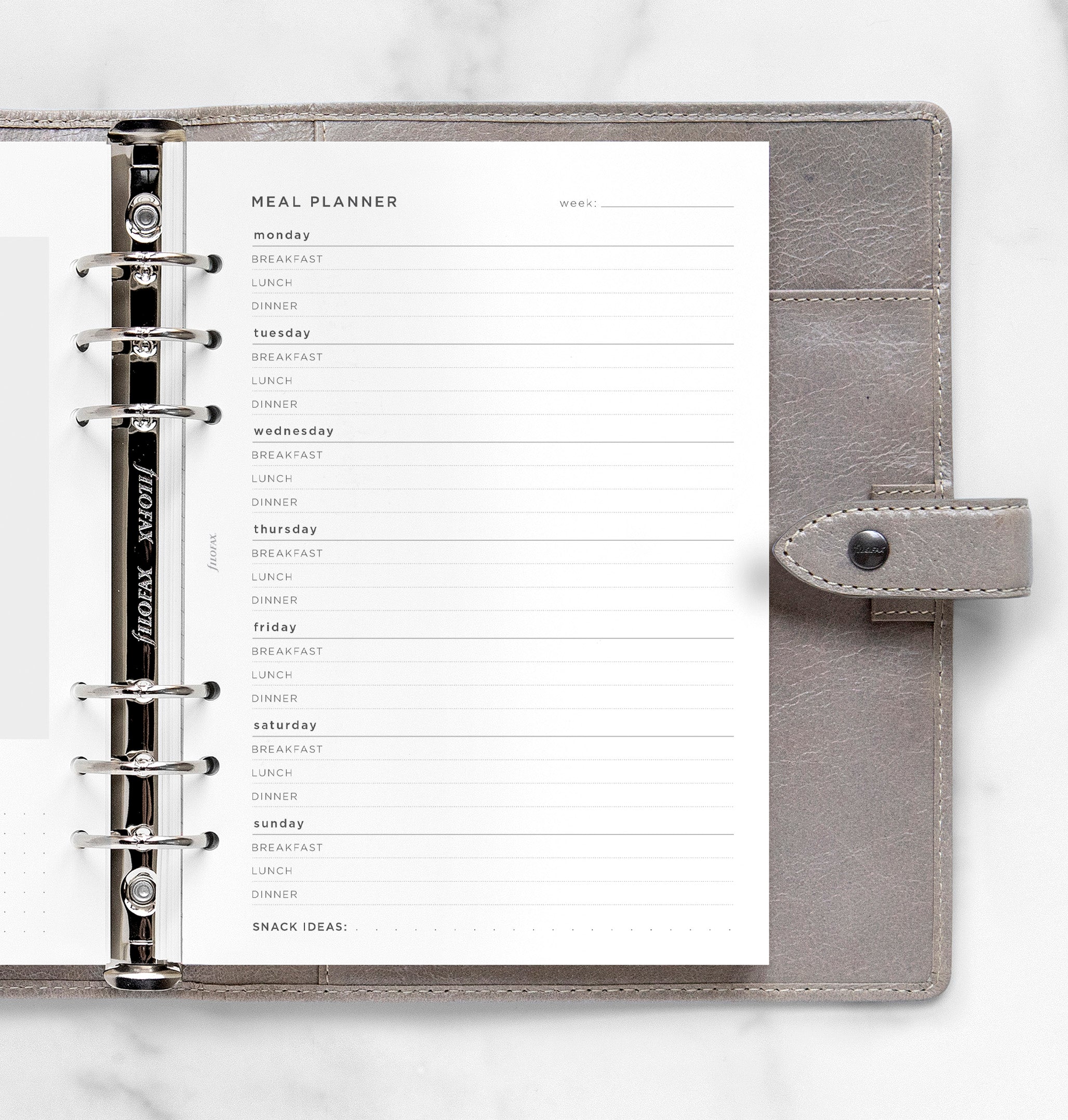 filofax-meal-planner-a5-einlage-f-r-organiser-und-clipbook image 2