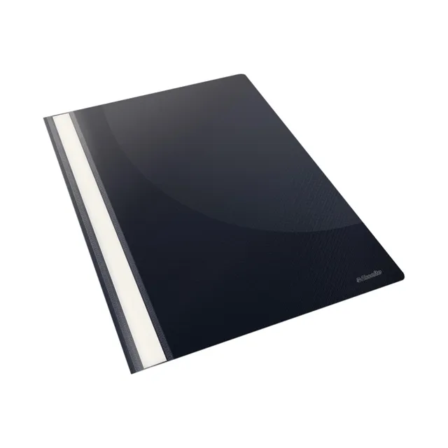 esselte-schnellhefter-a4-schwarz-25-st-ck-mit-transparentem-deckel image 1
