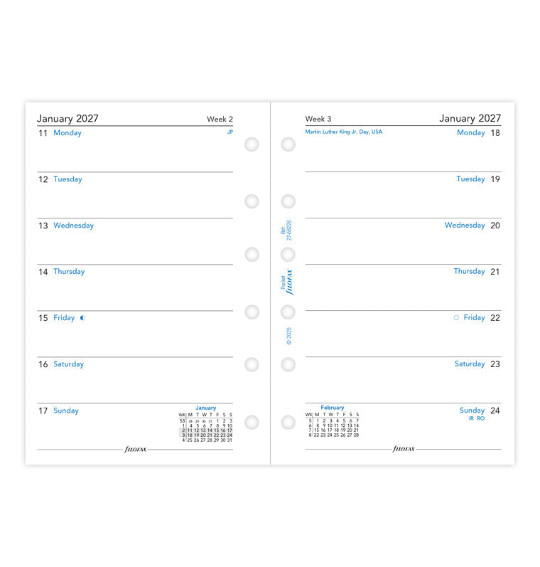 filofax-kalendereinlage-pocket-2027-1-woche-1-seite-englisch image 4