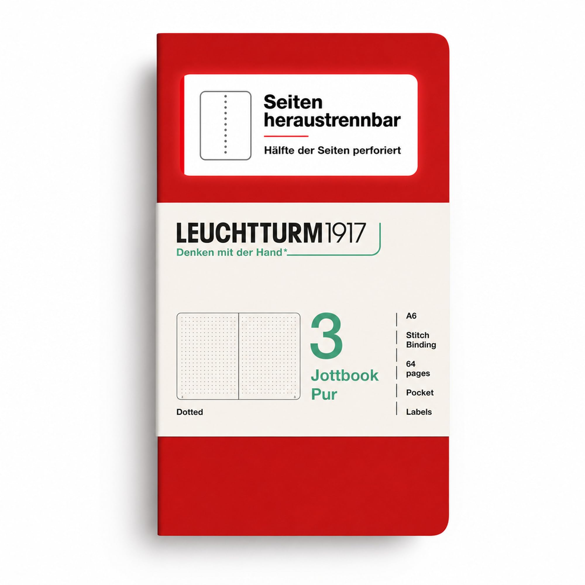 leuchtturm1917-jottbook-pur-a6-punktkariert-cherry-notizheft-3er-set image 4