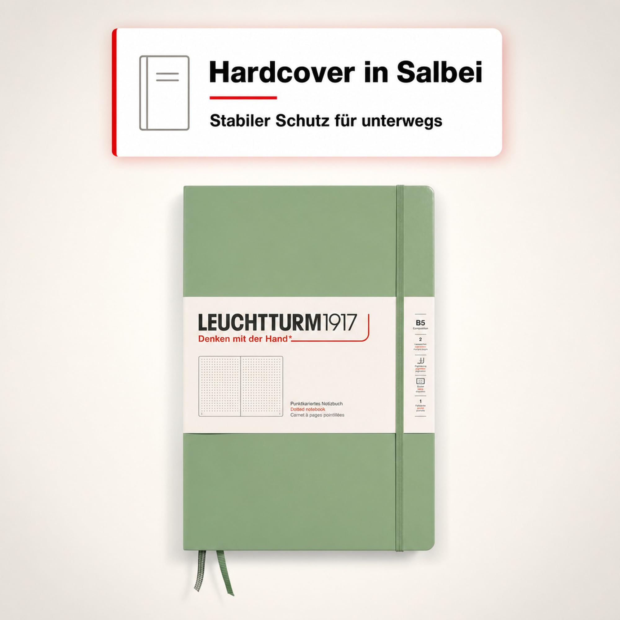 leuchtturm1917-notizbuch-composition-b5-hardcover-salbei-dotted-219-seiten image 4