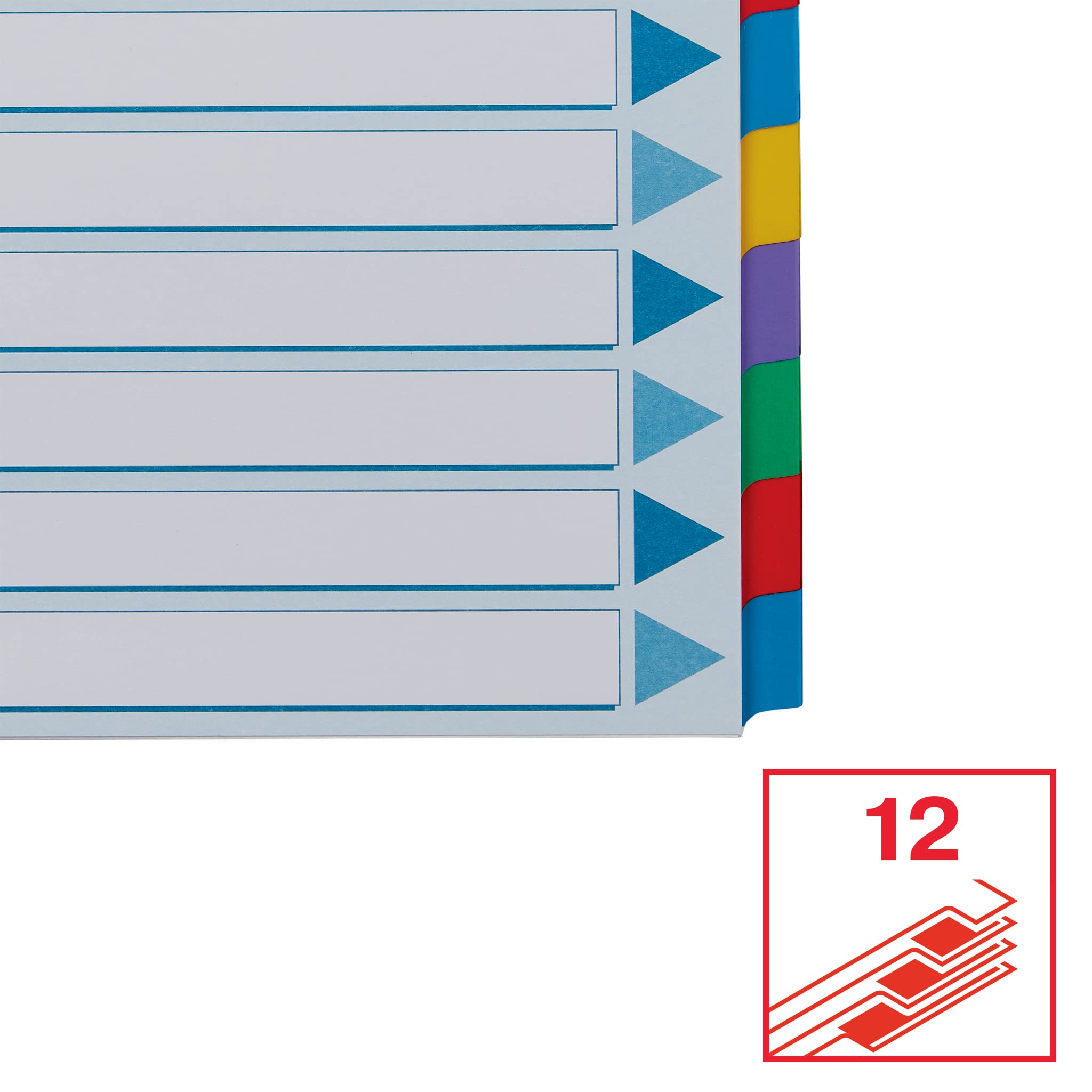 esselte-register-f-r-a4-deckblatt-und-12-trennbl-tter-mit-taben-blau-mehrfarbig- image 3