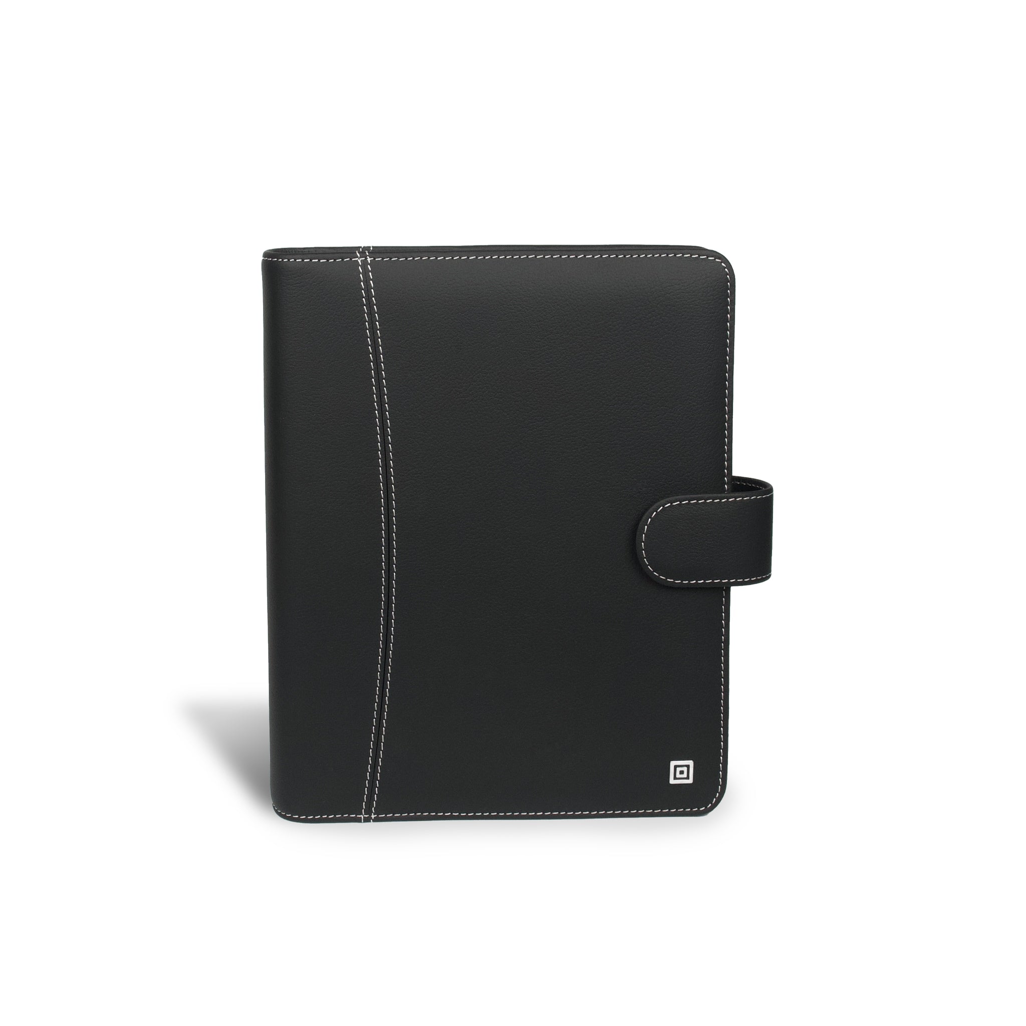 time-system-montana-a5-ringbuch-35-mm-schwarz-mit-verschlusslasche image 1