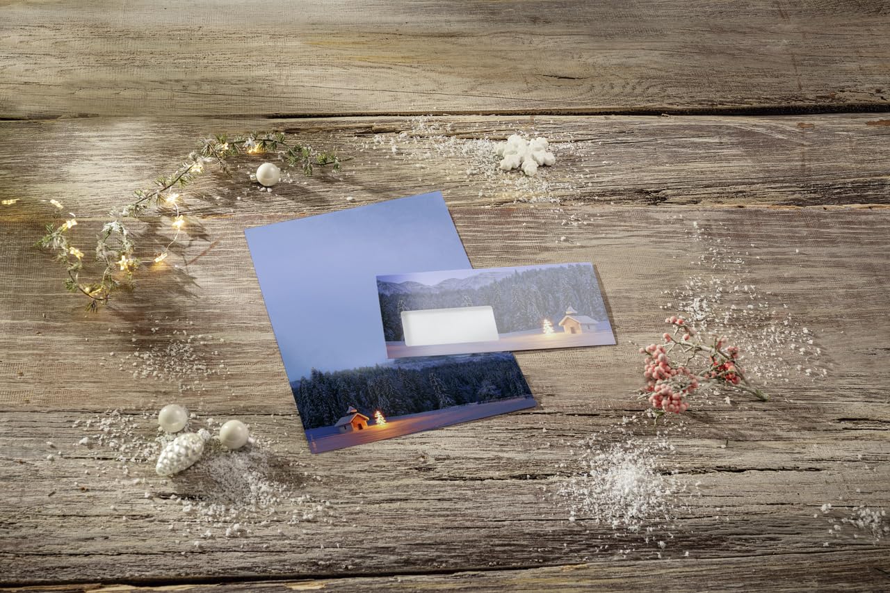 sigel-weihnachtsbriefpapier-christmas-chapel-a4-100-blatt image 7