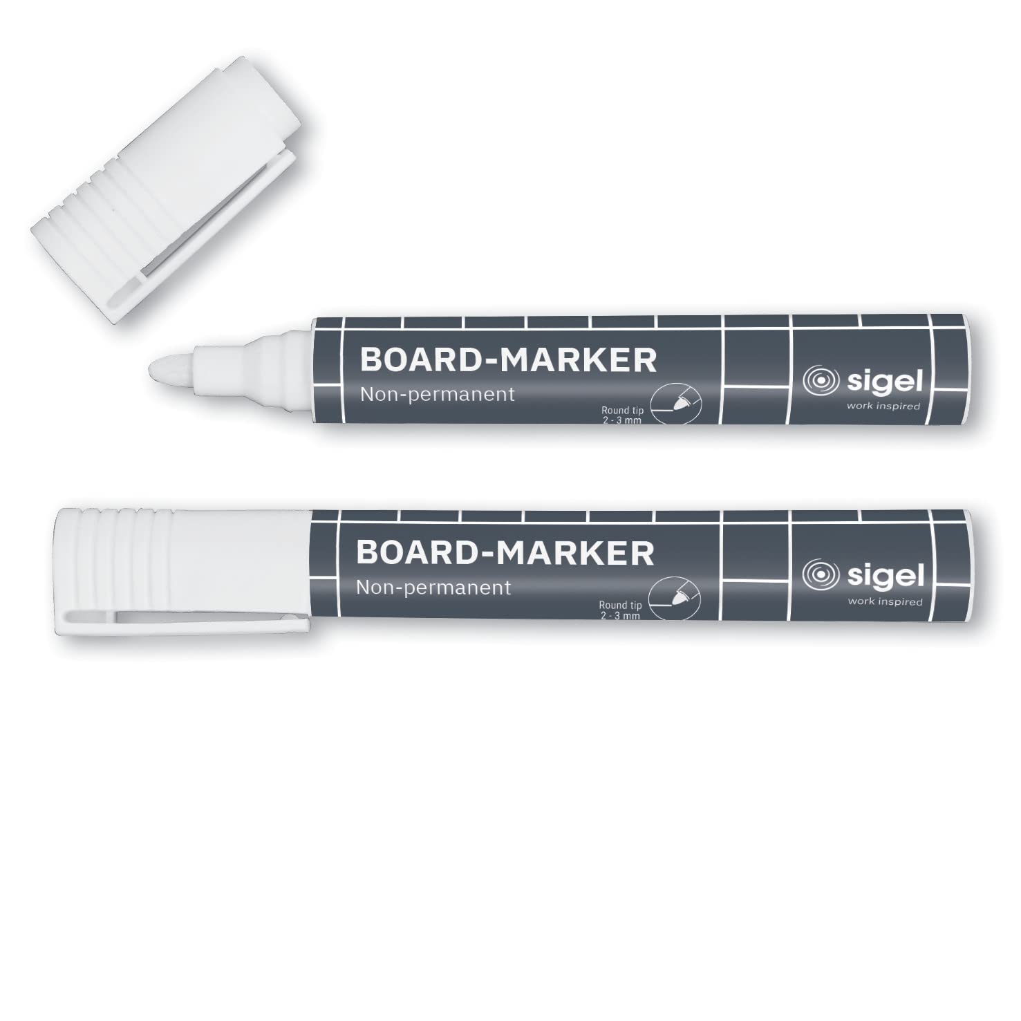 sigel-ba715-glasboard-marker-wei-2-3-mm-kreidemarker-2er-set image 1