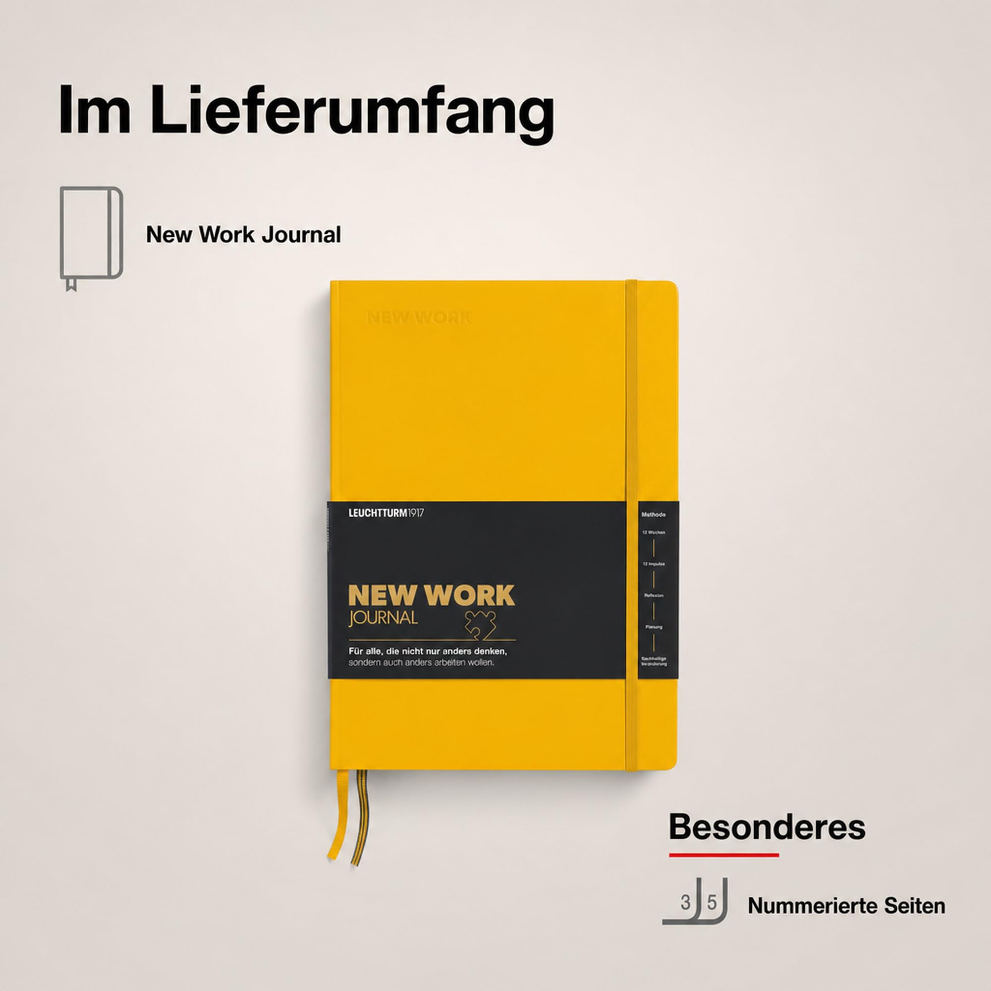 leuchtturm1917-new-work-journal-b5-12-wochen-programm-sunflower image 7