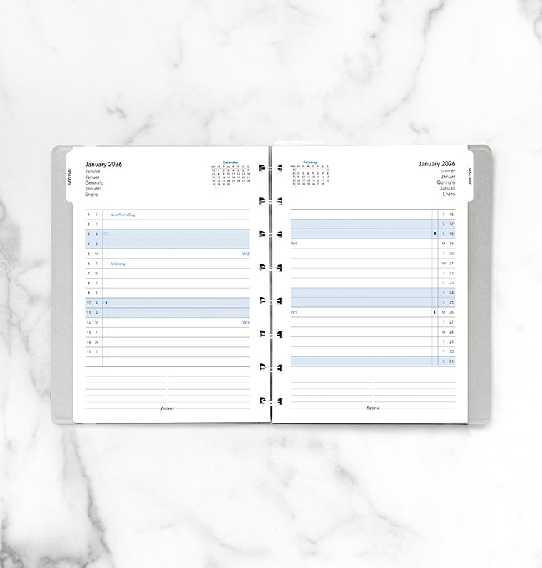 filofax-notebook-monatsplaner-a5-2026-multilinguale-einlage-mit-monatstabs image 2