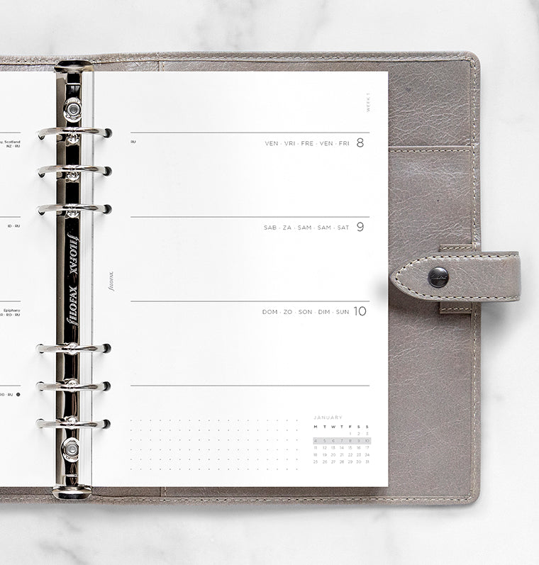 filofax-minimal-kalendereinlage-1-woche-2-seiten-a5-2027 image 2