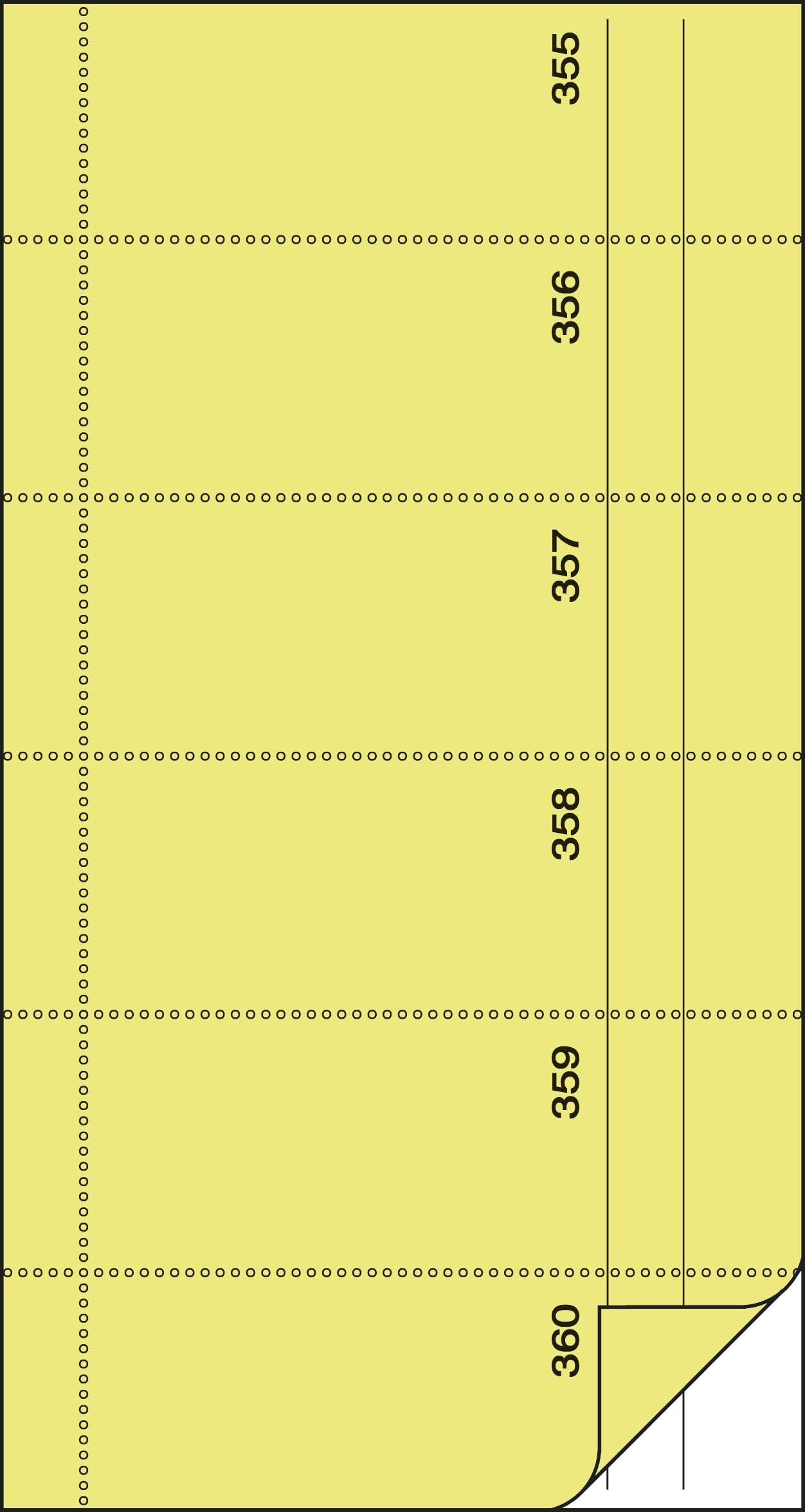 sigel-bonbuch-selbstdurchschreibend-gelb-360-abrisse-nummeriert image 2