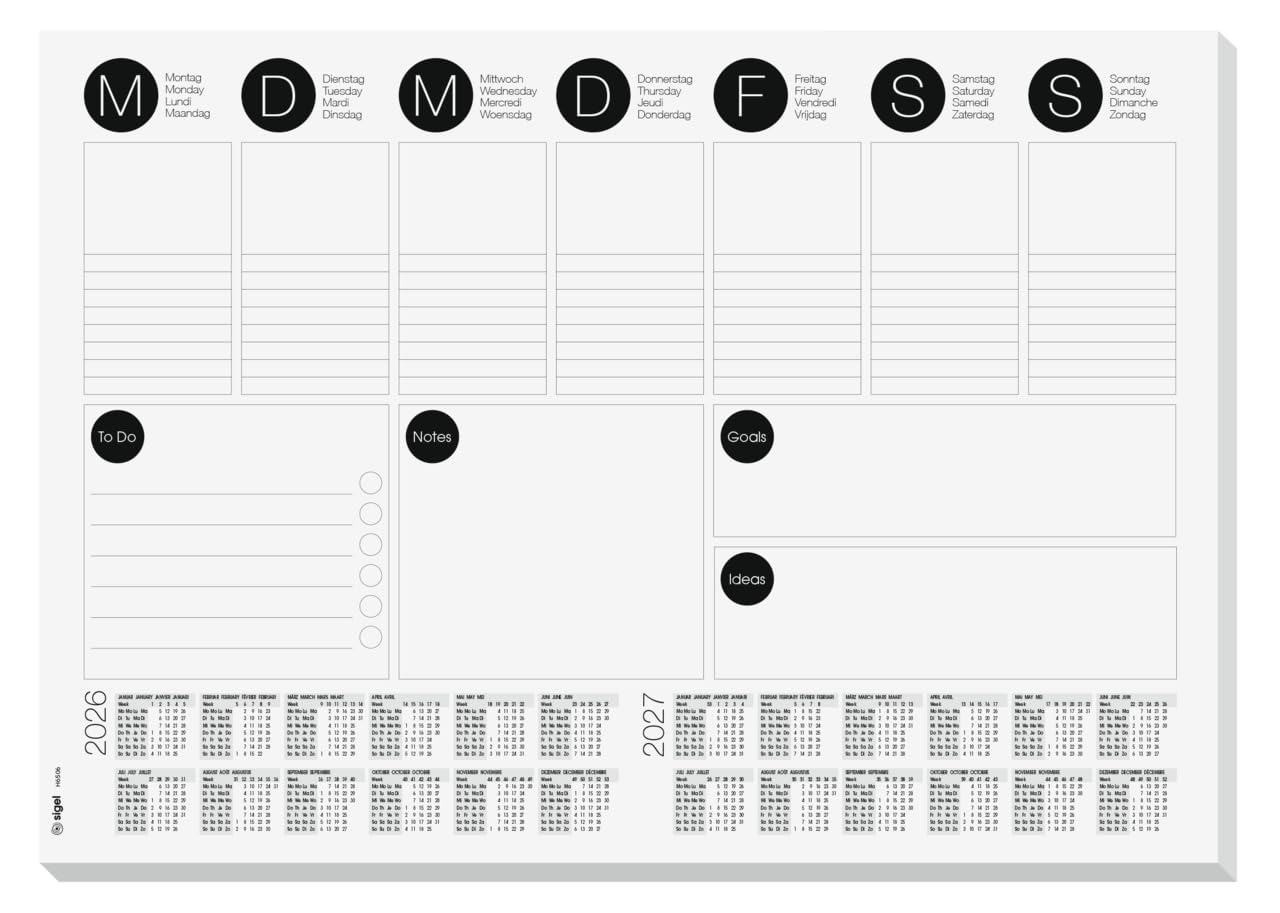sigel-papier-schreibtischunterlage-a3-wochenplaner-2026-2027-mit-to-do-liste image 1