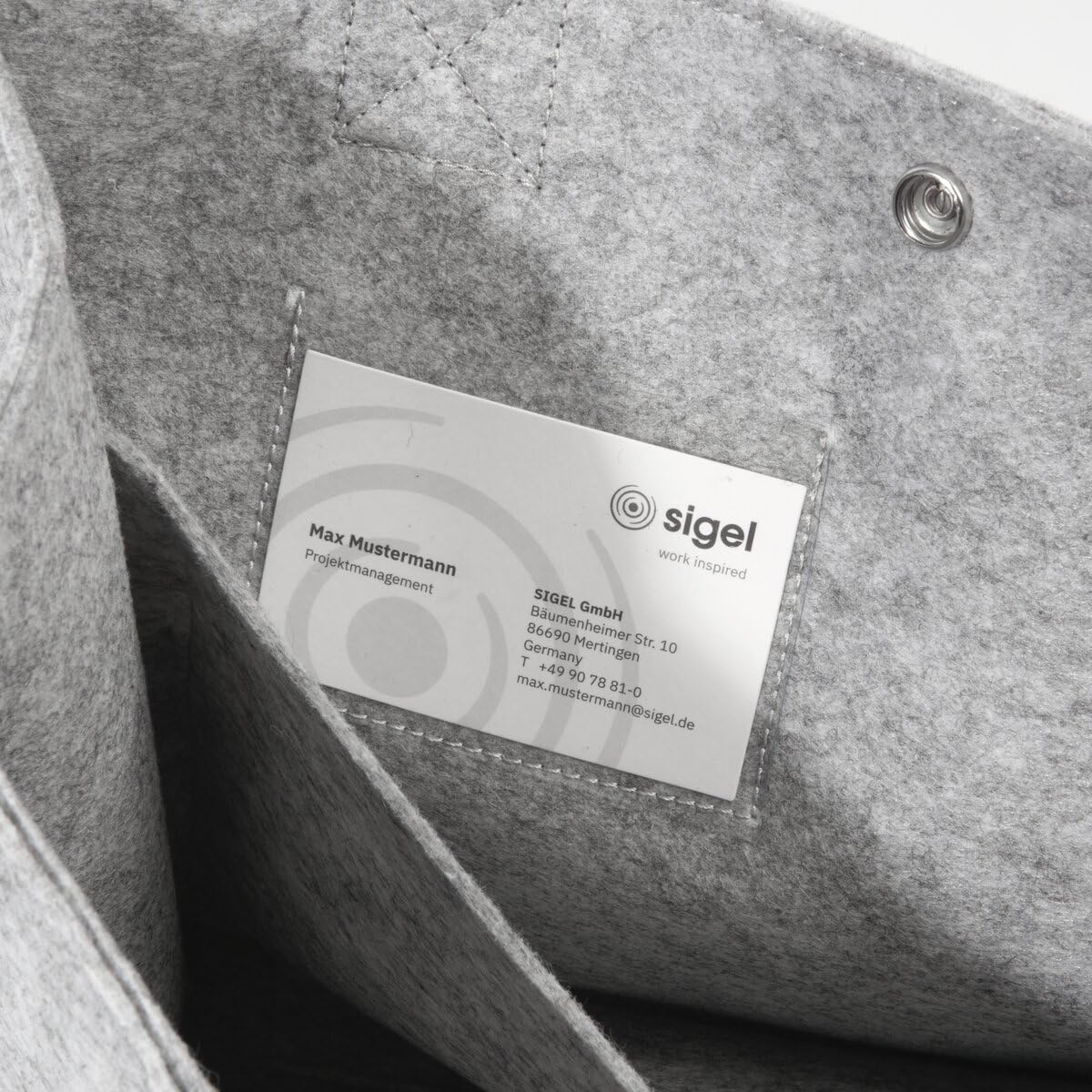 sigel-desk-sharing-bag-basic-m-personalisiert-filz-hellgrau-15-4-zoll image 8