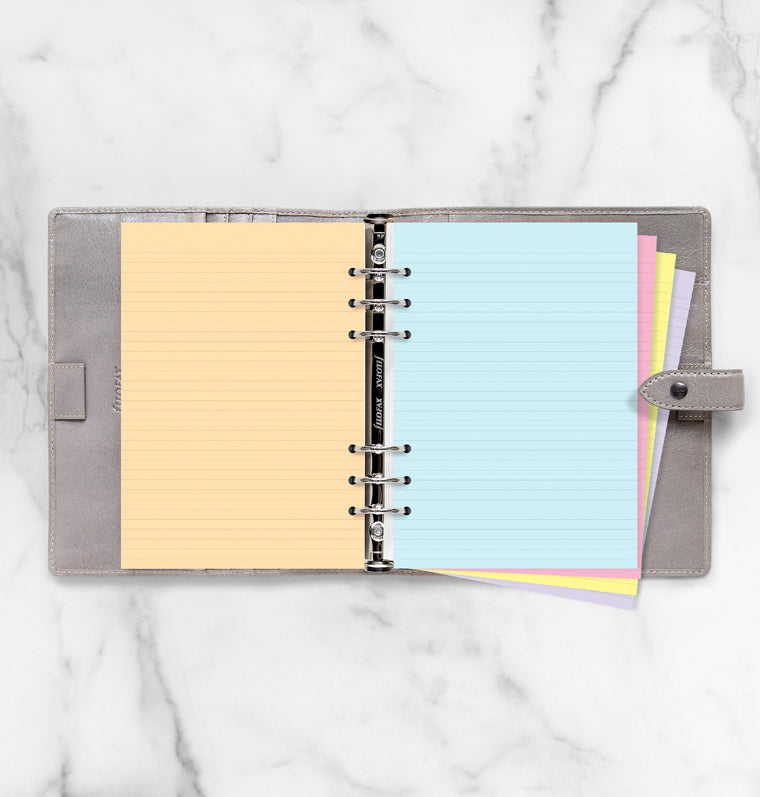 filofax-notizpapier-classic-sortiert-liniert-a5-30-blatt-pastell image 3