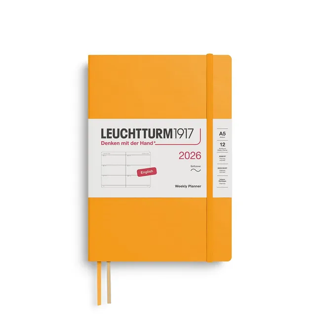 leuchtturm1917-wochenkalender-medium-a5-2026-rising-sun-englisch-softcover image 1